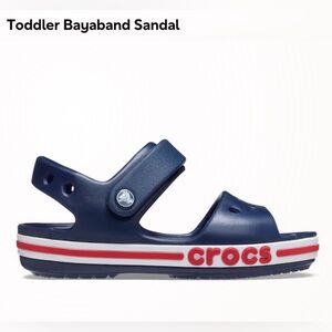 CROCS Kids Bayaband Sandal - Blue and Red